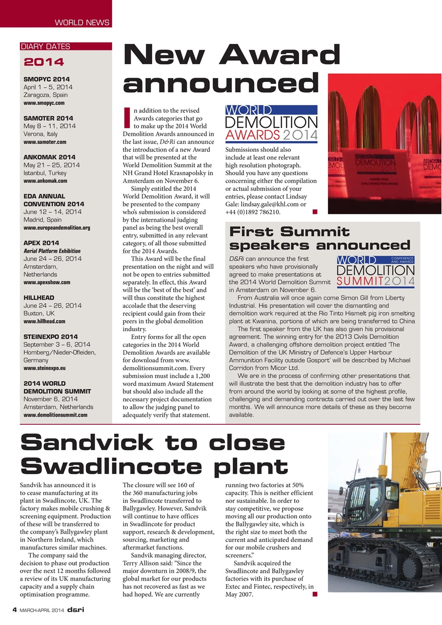 Demolition & Recycling International Preview Pages