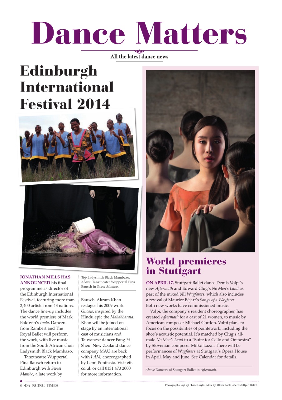 Dancing Times Preview Pages