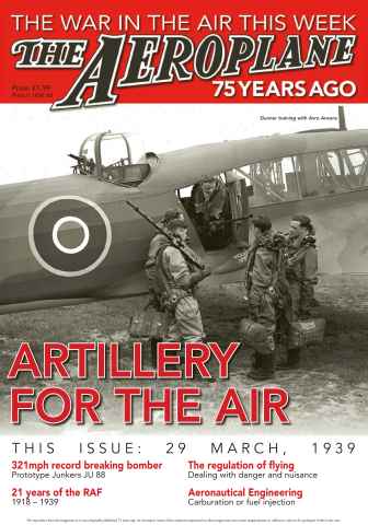 Aeroplane Weekly - The War in the Air 75 years ago issue *28 Artillery for the Air