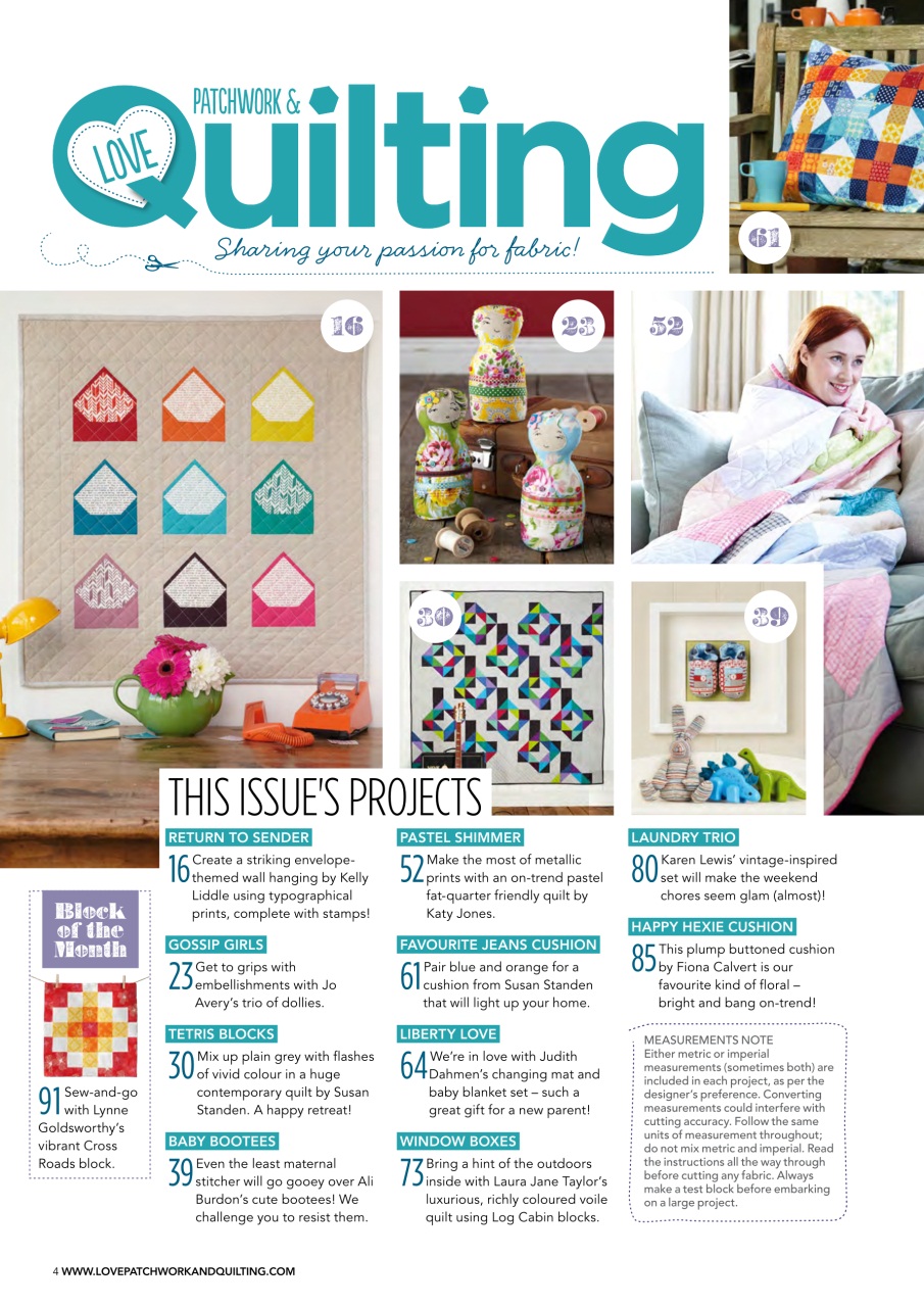 Love Patchwork & Quilting Preview Pages