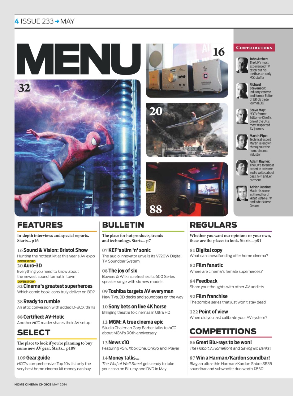 Home Cinema Choice Preview Pages