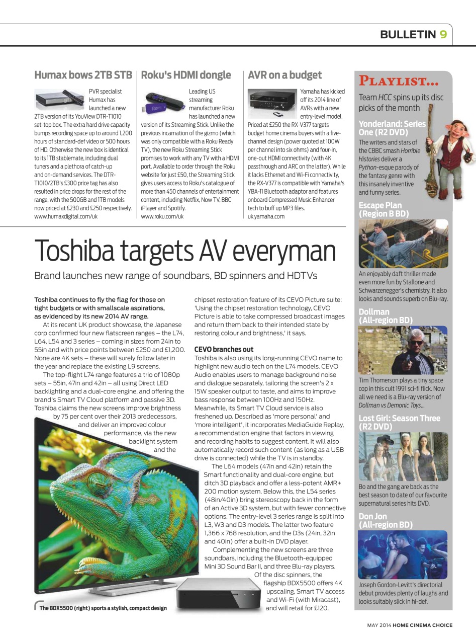 Home Cinema Choice Preview Pages