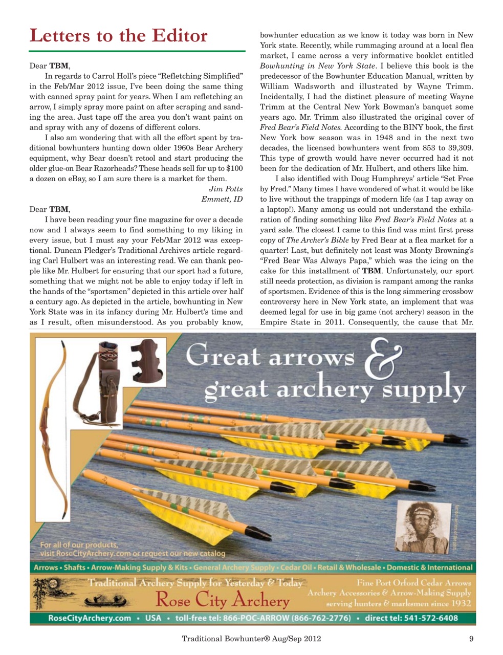 Traditional Bowhunter Magazine Preview Pages