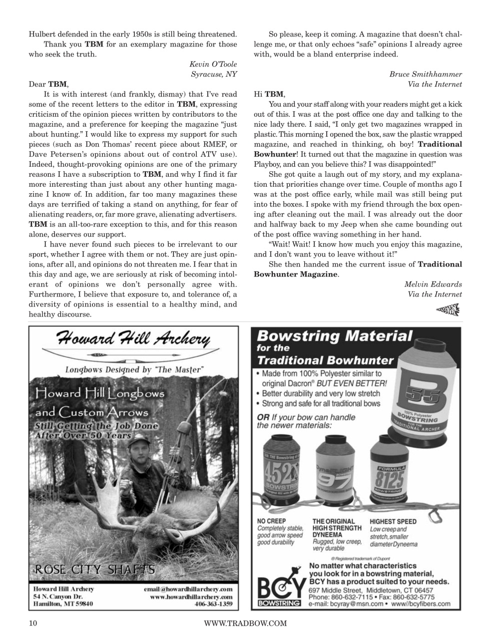 Traditional Bowhunter Magazine Preview Pages