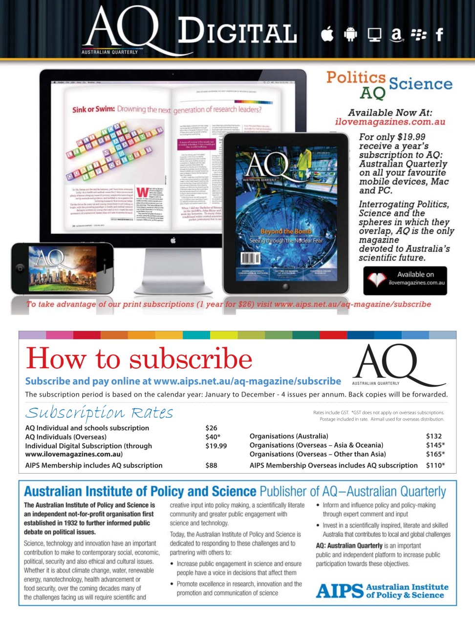 AQ: Australian Quarterly Preview Pages