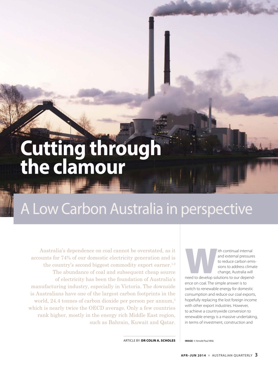 AQ: Australian Quarterly Preview Pages