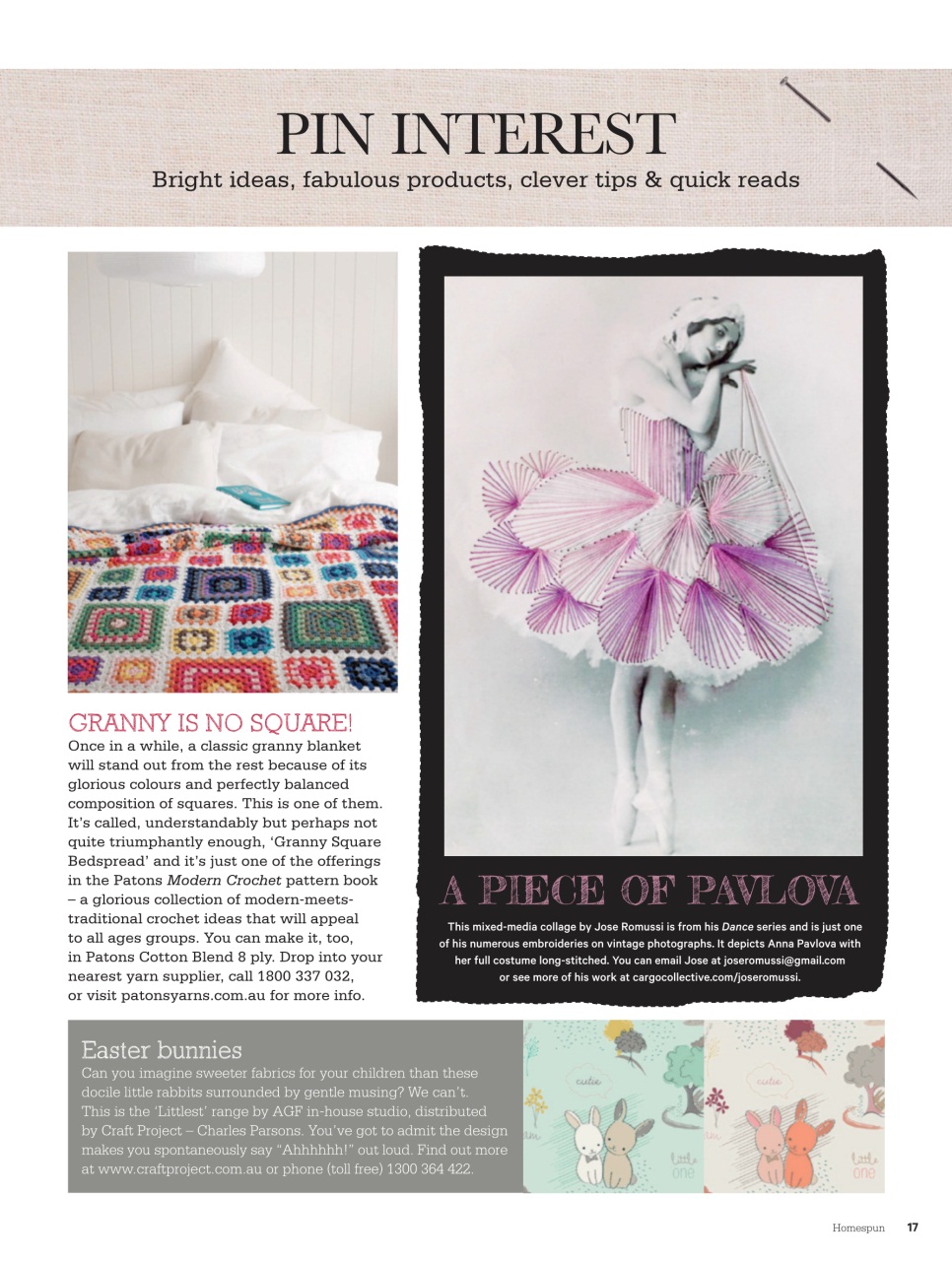 Homespun Preview Pages