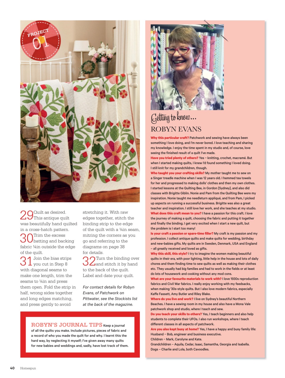 Homespun Preview Pages