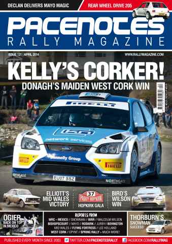 Pacenotes Rally magazine issue Issue 121 - April 2014