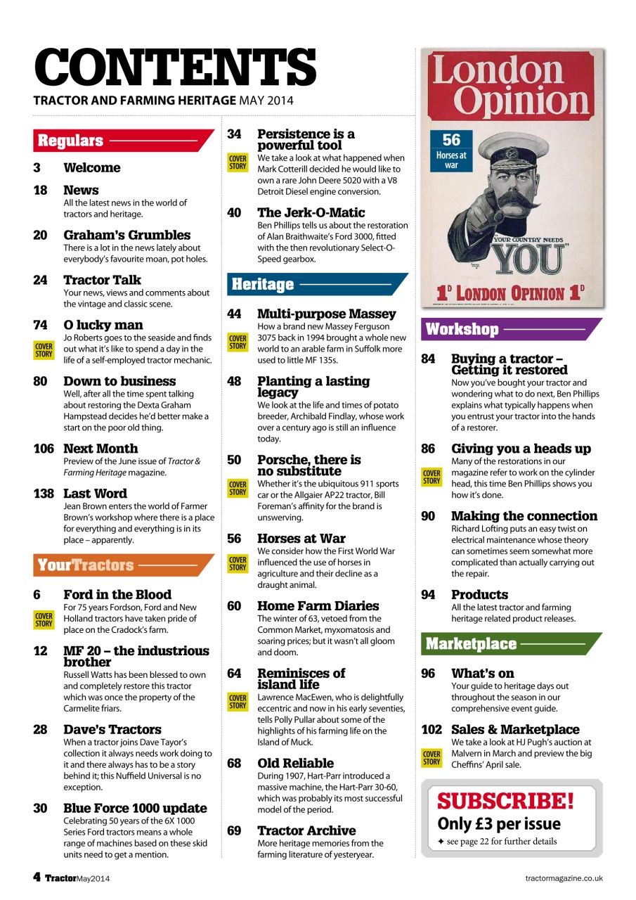 Tractor & Farming Heritage Magazine Preview Pages