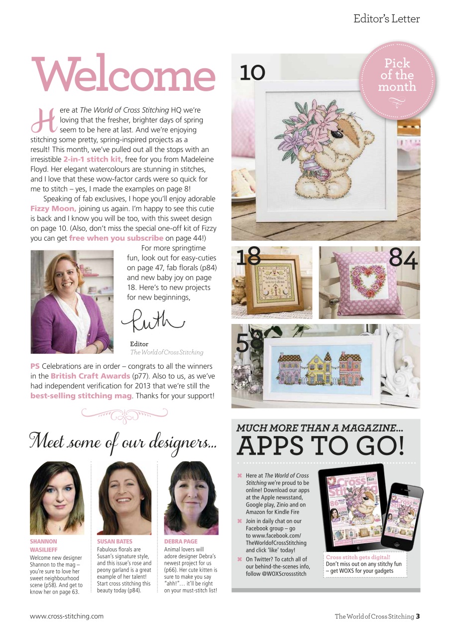 The World of Cross Stitching Preview Pages