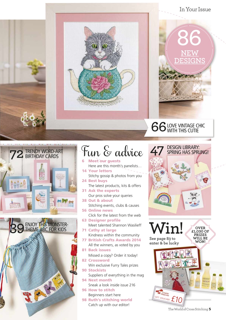 The World of Cross Stitching Preview Pages