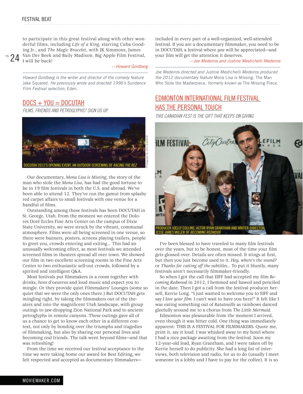 MovieMaker Magazine Preview Pages