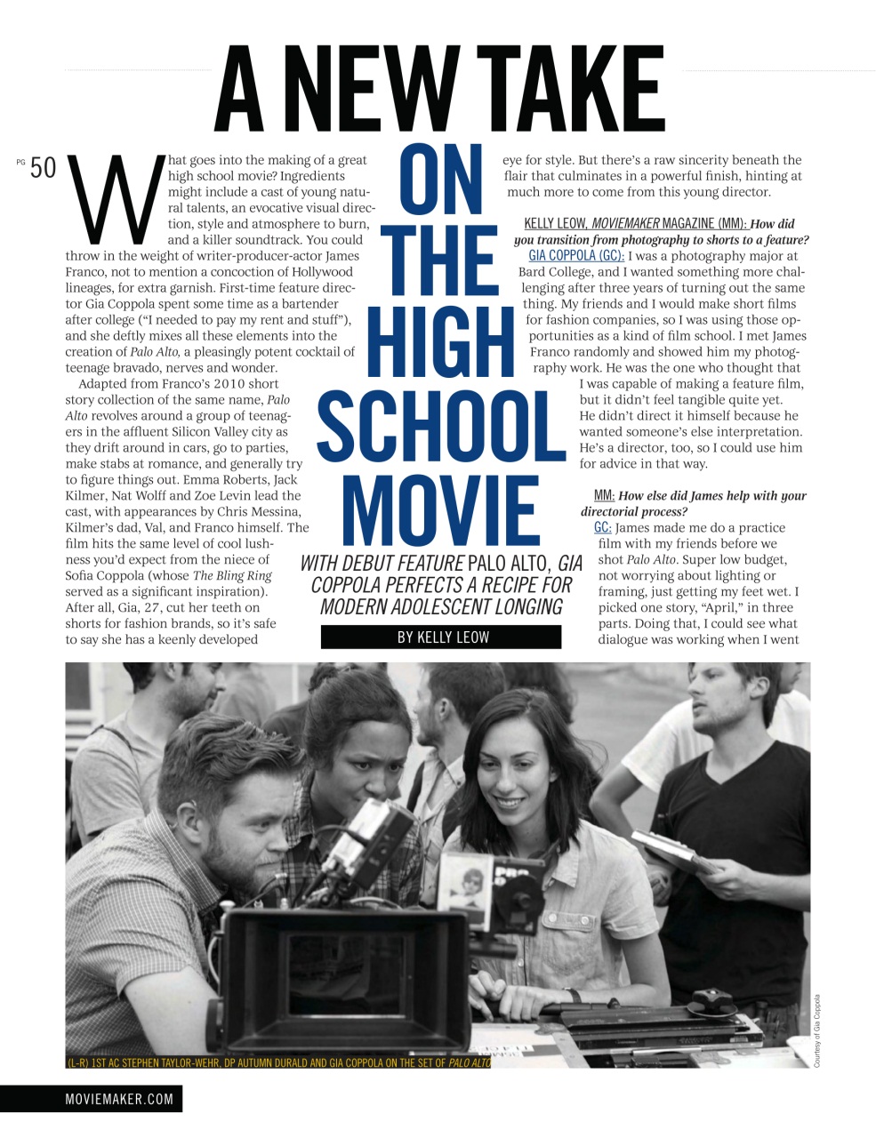 MovieMaker Magazine Preview Pages