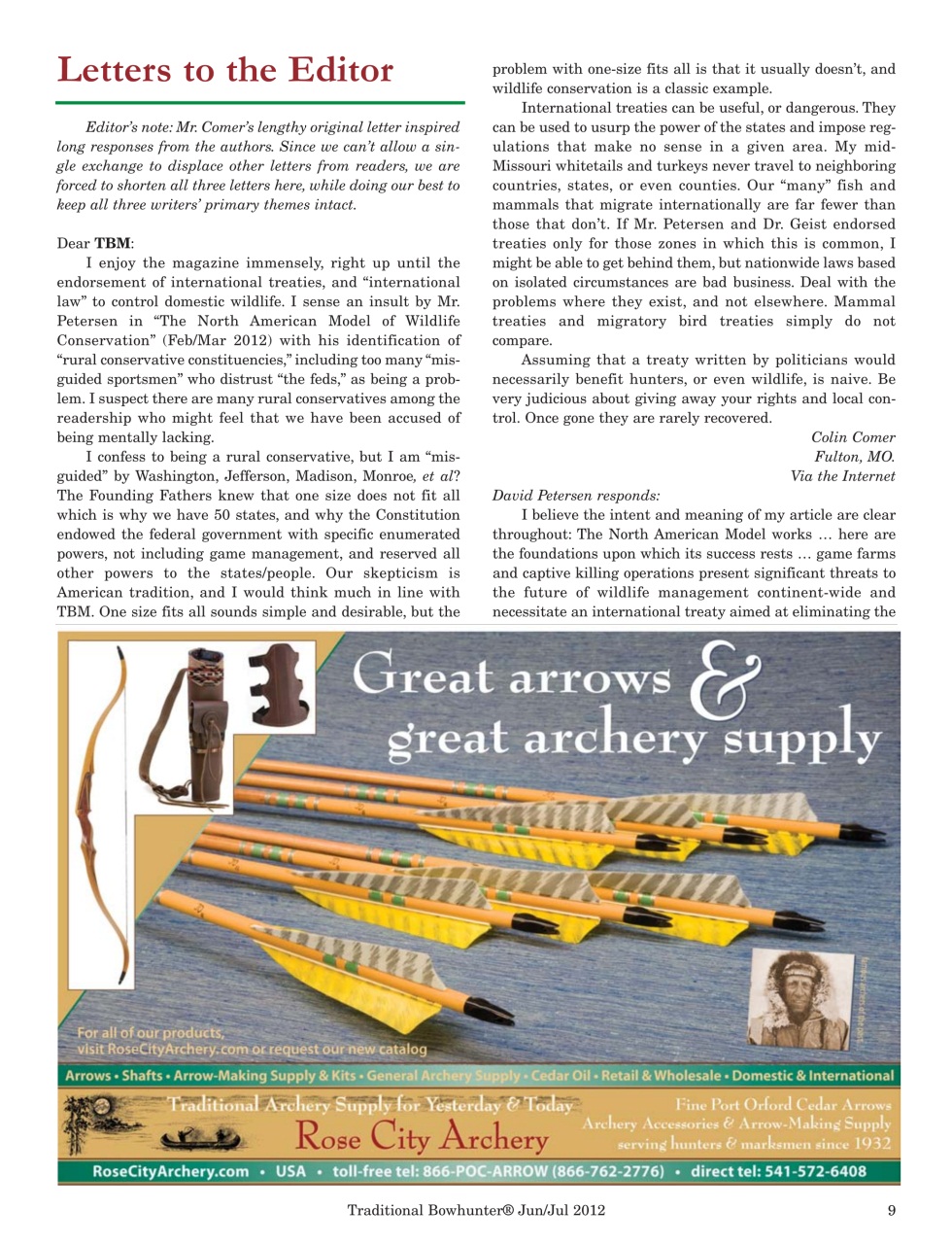 Traditional Bowhunter Magazine Preview Pages