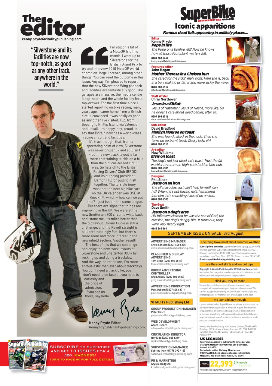 Superbike Magazine Preview Pages