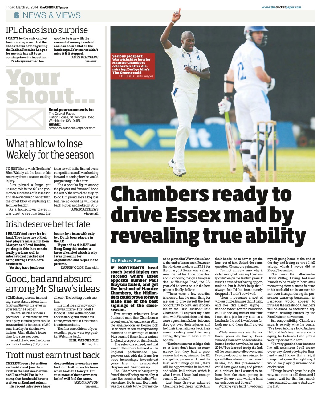 The Cricket Paper Preview Pages