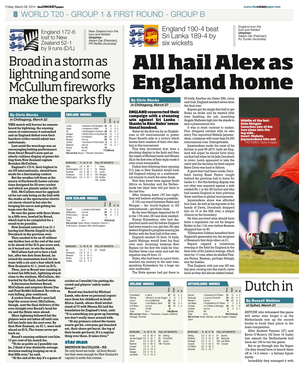 The Cricket Paper Preview Pages