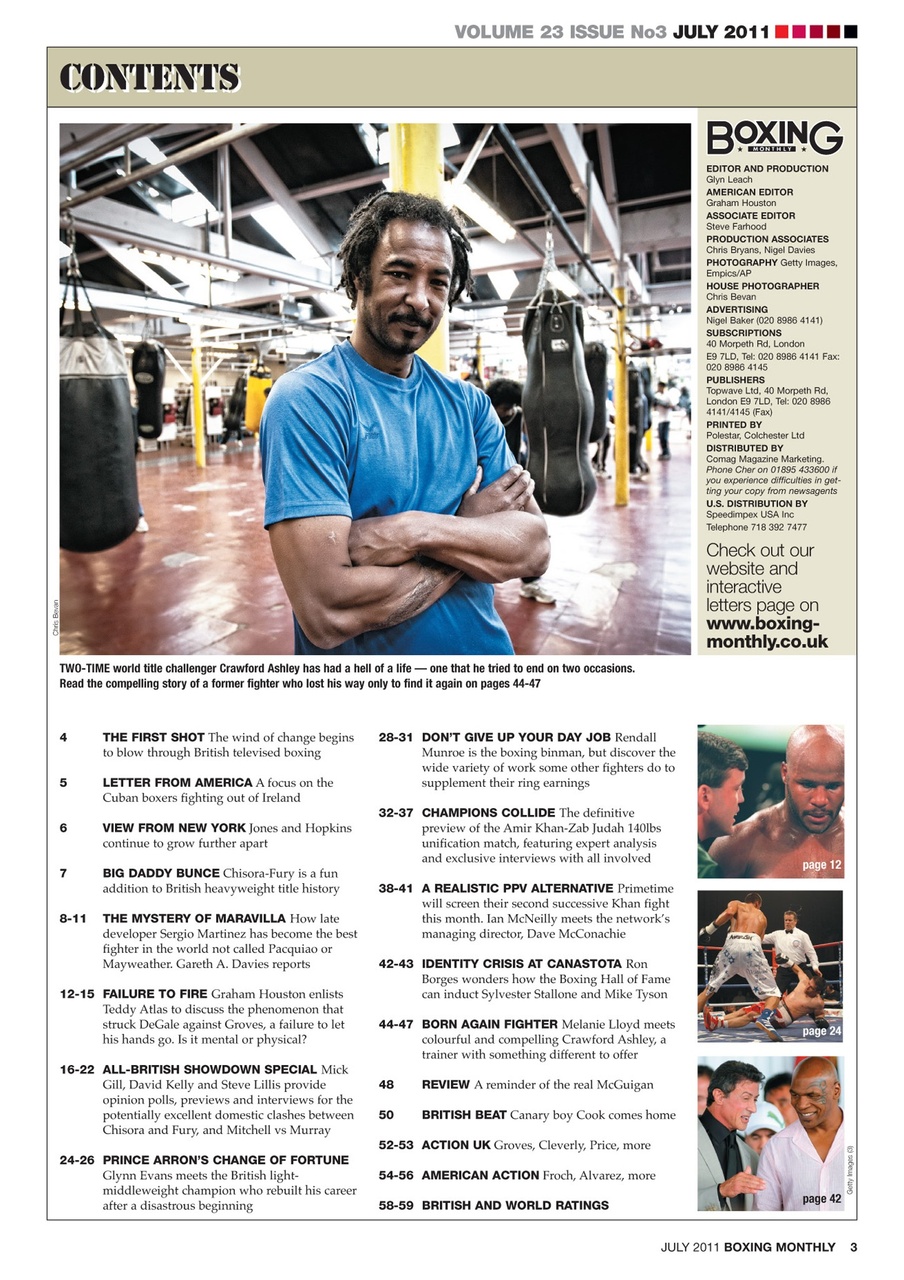 Boxing Monthly Preview Pages