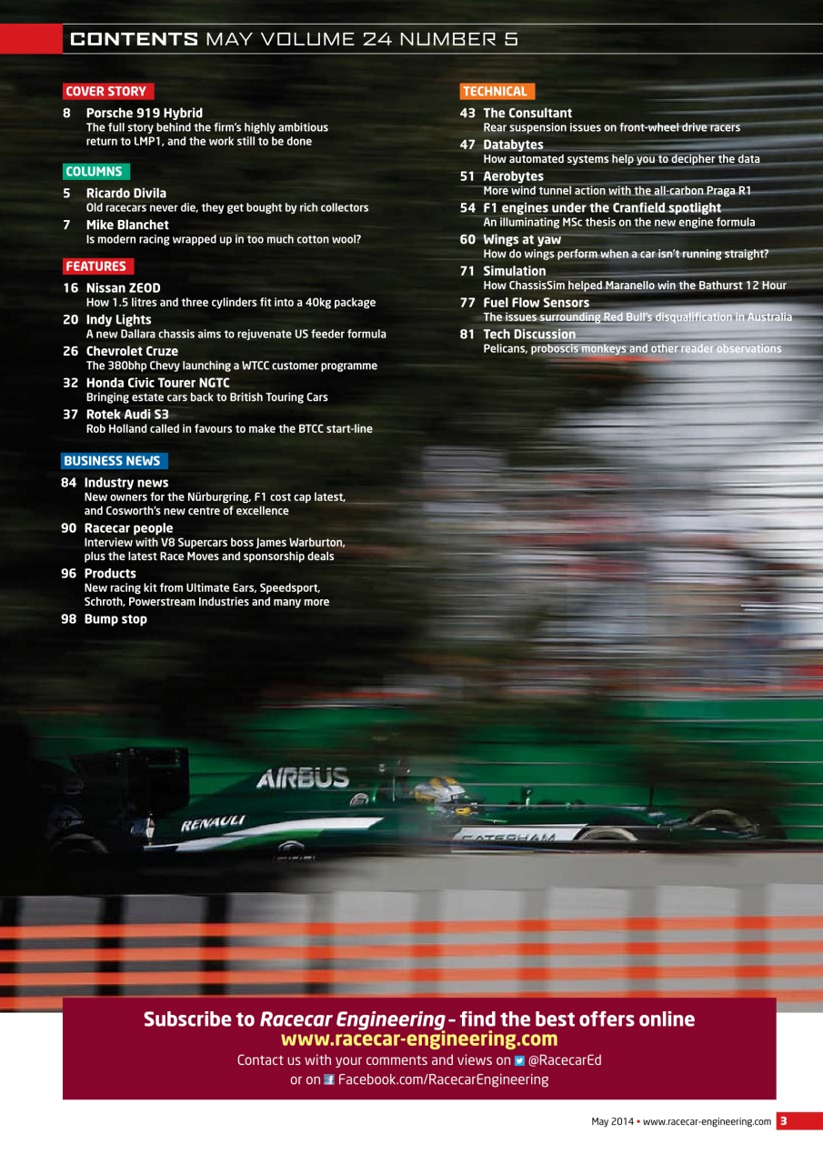 Racecar Engineering Preview Pages