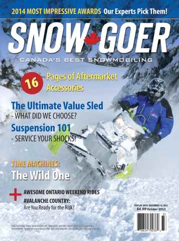 Snow Goer Canada issue October 2013