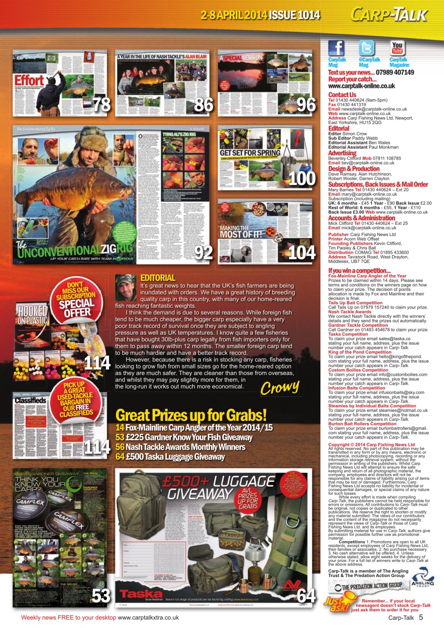 Carp-Talk Preview Pages