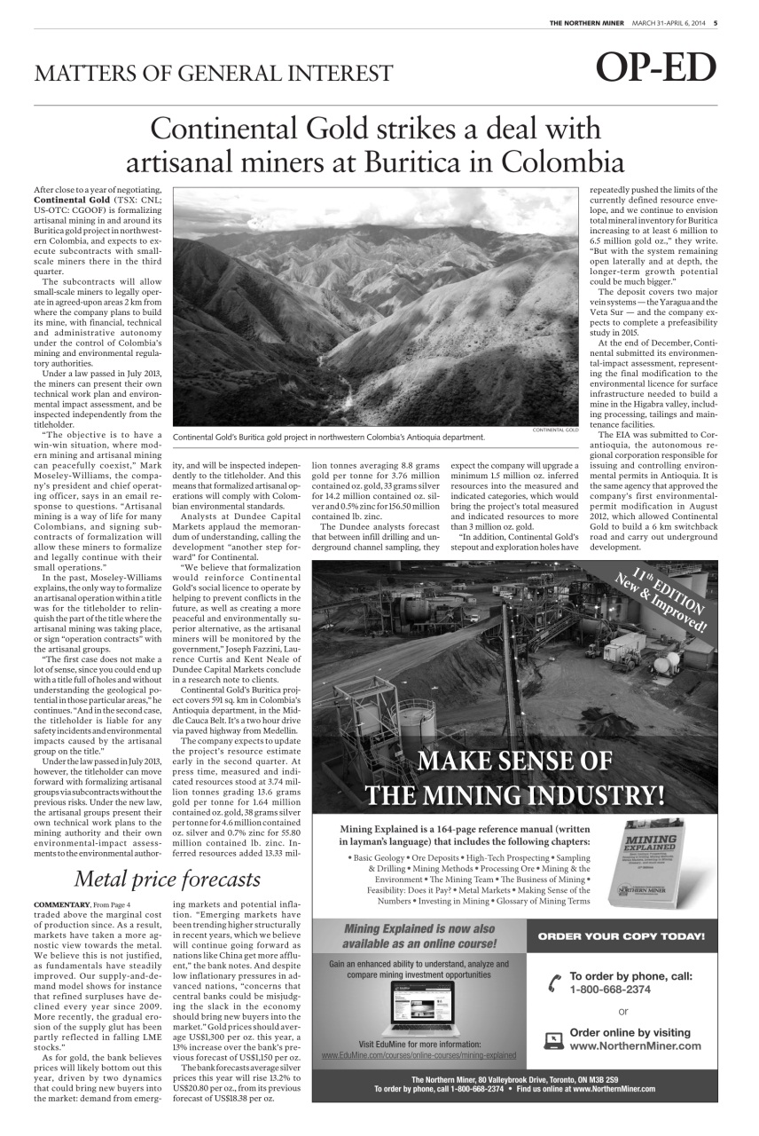 The Northern Miner Preview Pages