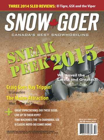Snow Goer Canada issue March 2014