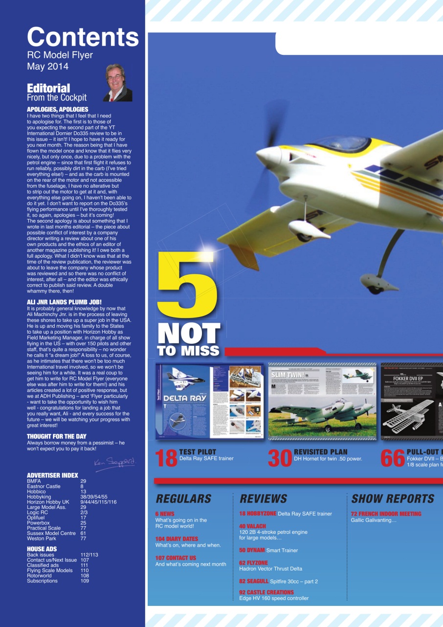 Radio Control Model Flyer Preview Pages