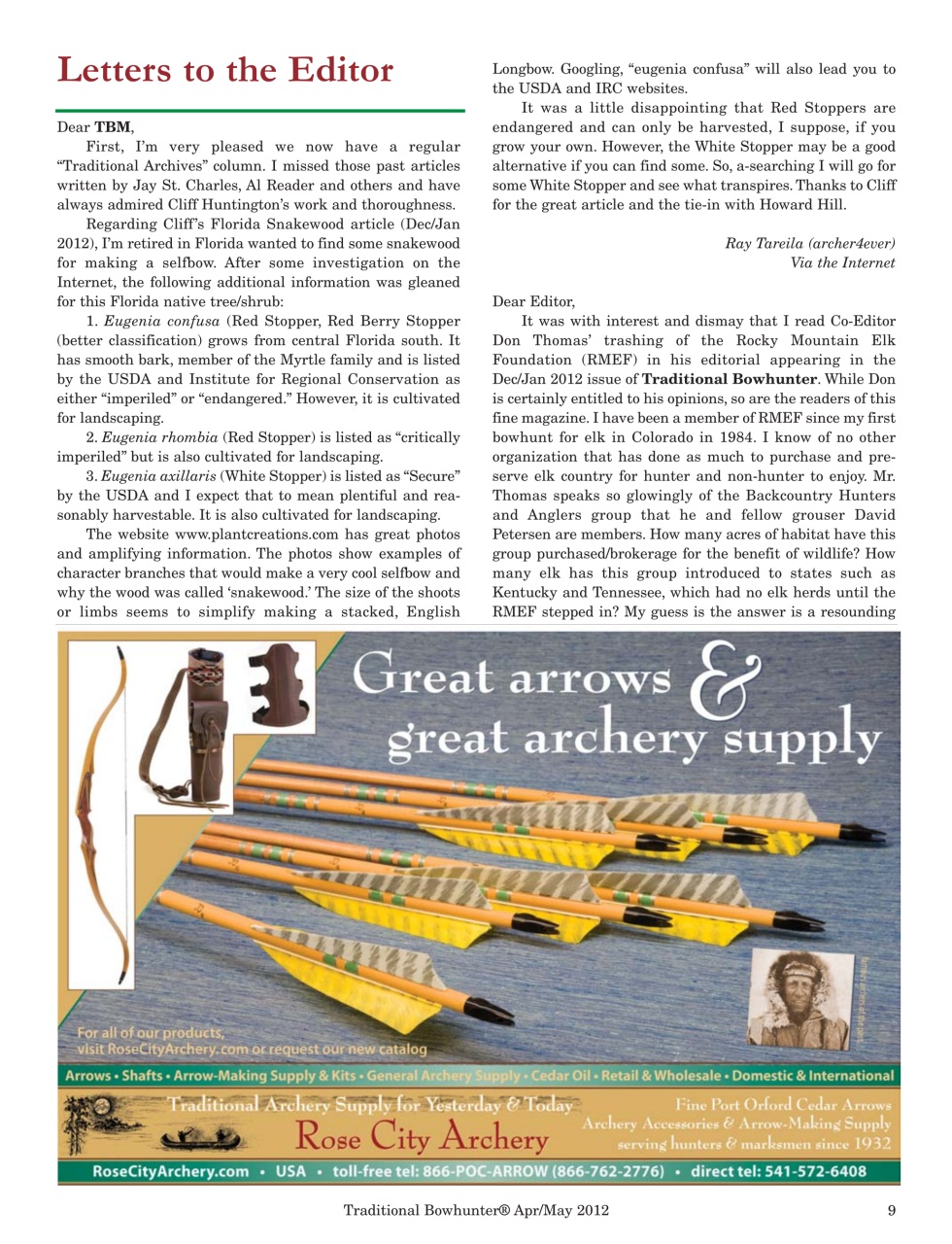 Traditional Bowhunter Magazine Preview Pages