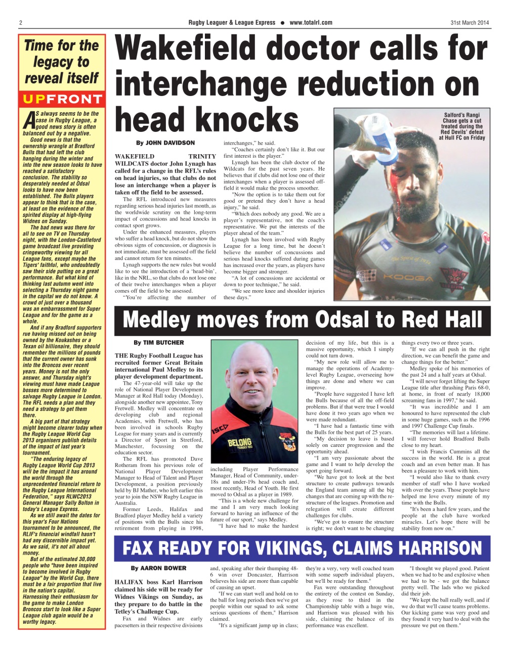 League Express Preview Pages