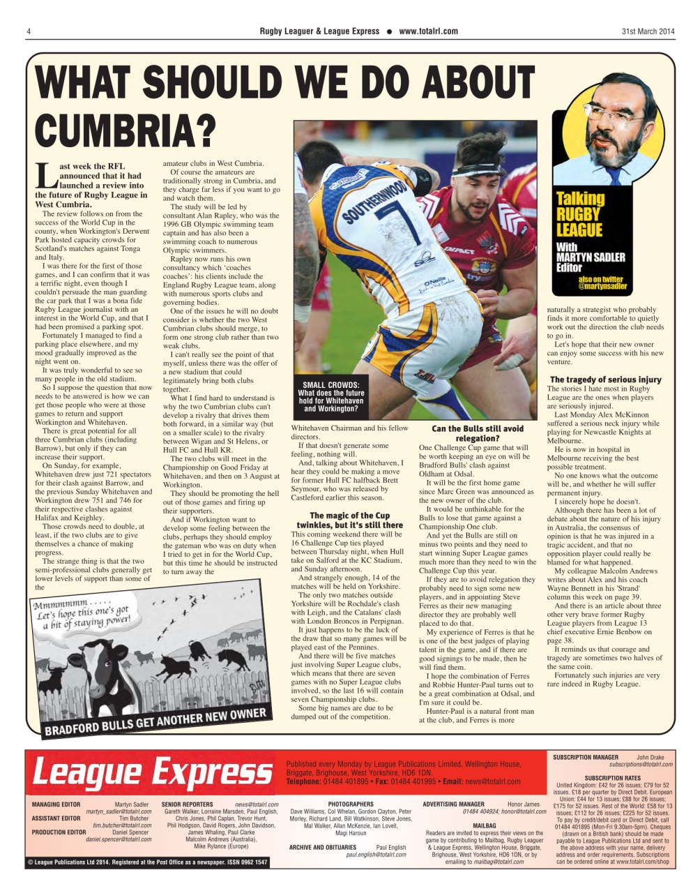 League Express Preview Pages