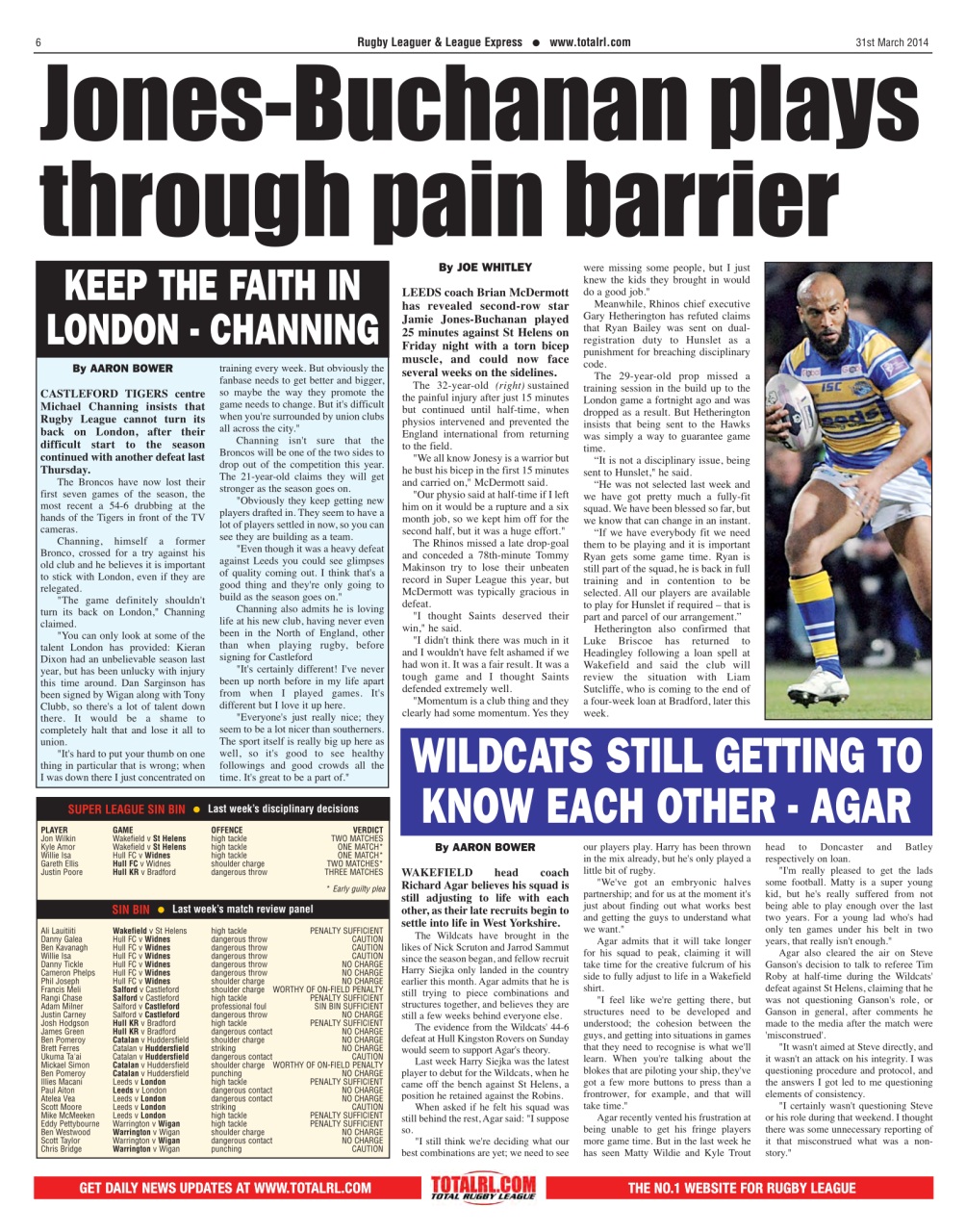 League Express Preview Pages