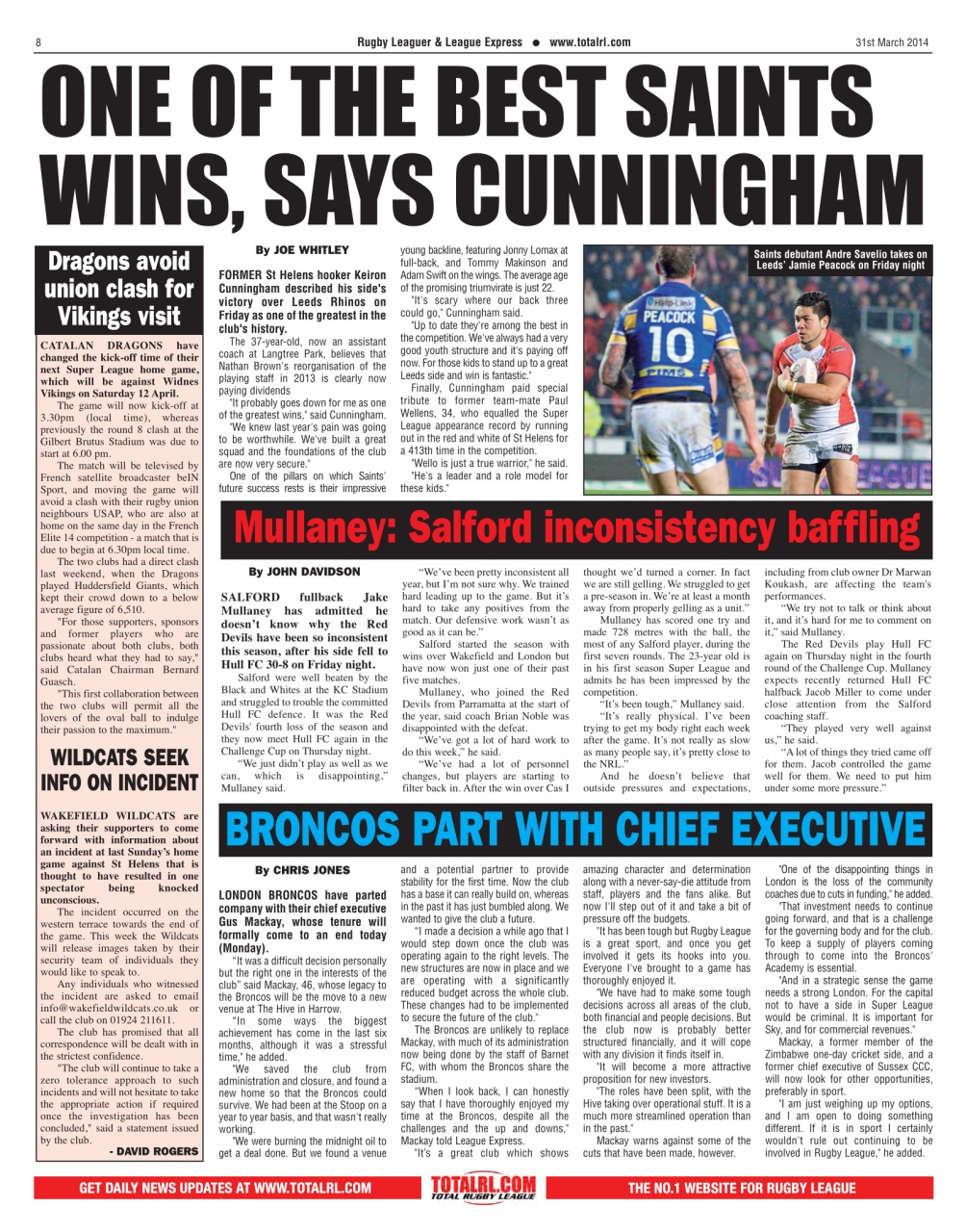 League Express Preview Pages