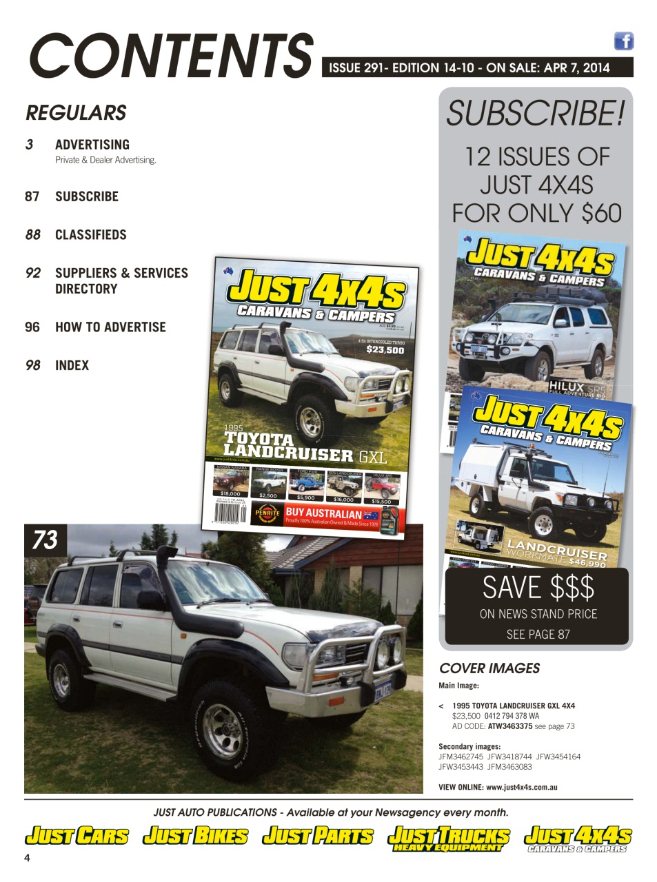 JUST 4X4S Preview Pages