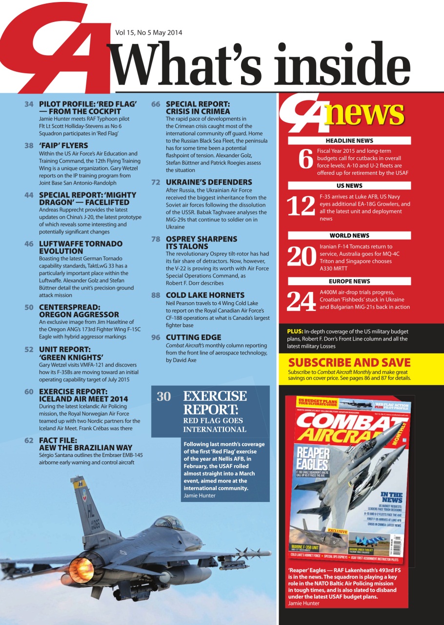 Combat Aircraft Journal Preview Pages