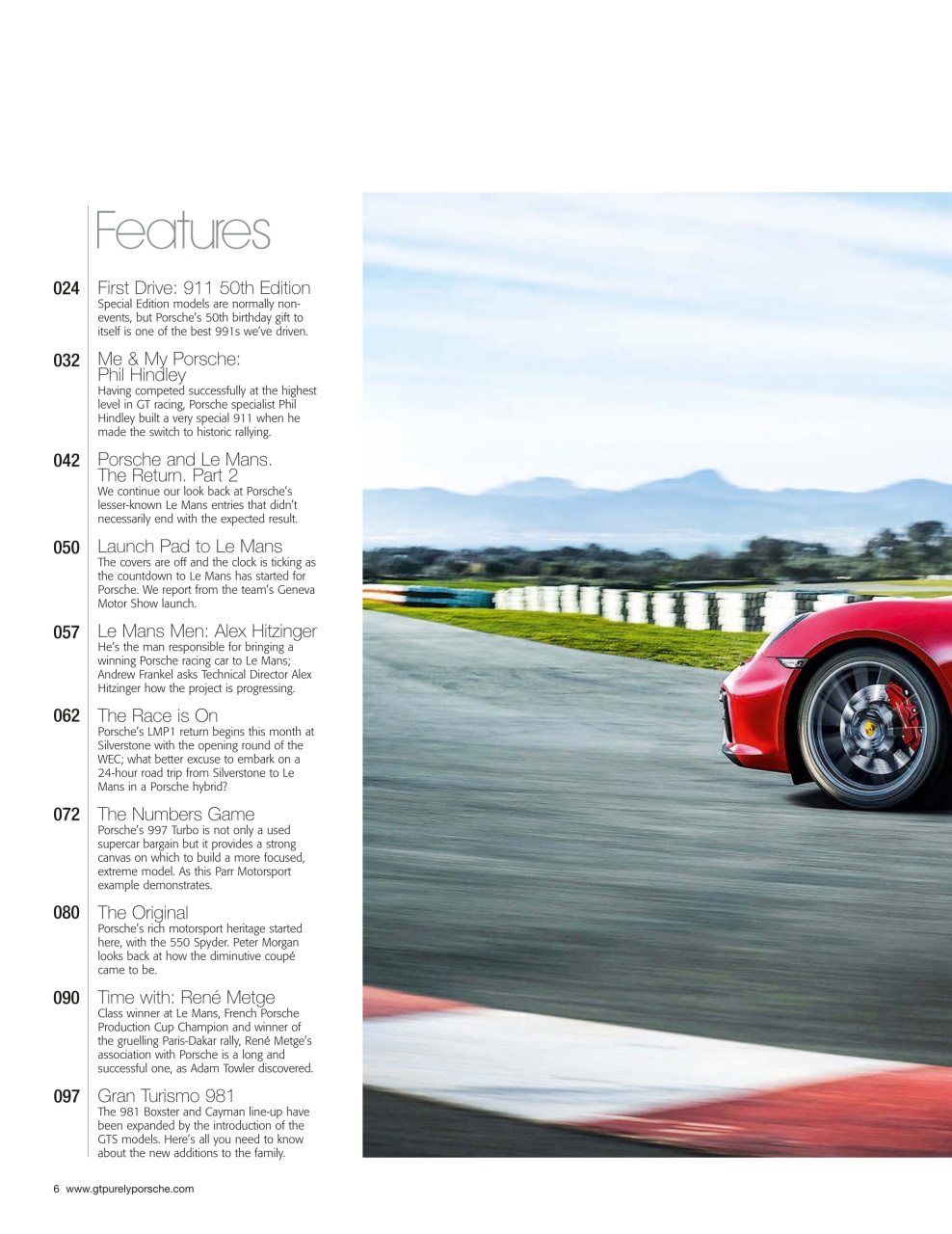 GT Porsche Preview Pages