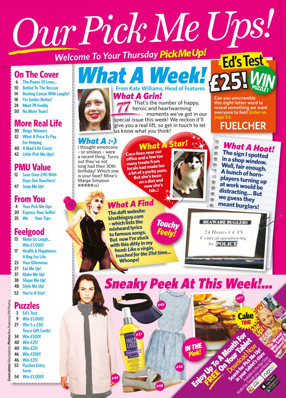 Pick Me Up Preview Pages