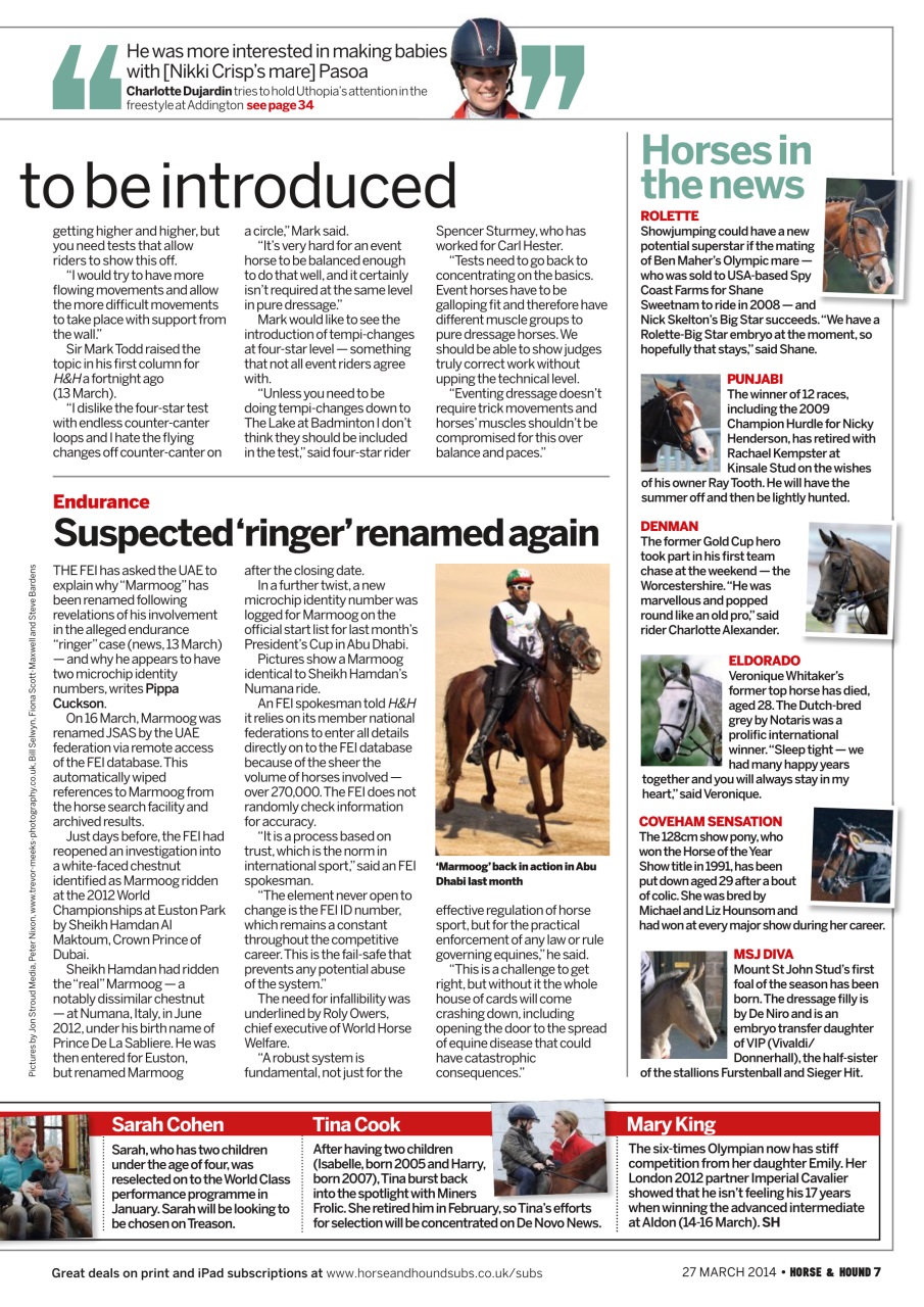 Horse & Hound Preview Pages