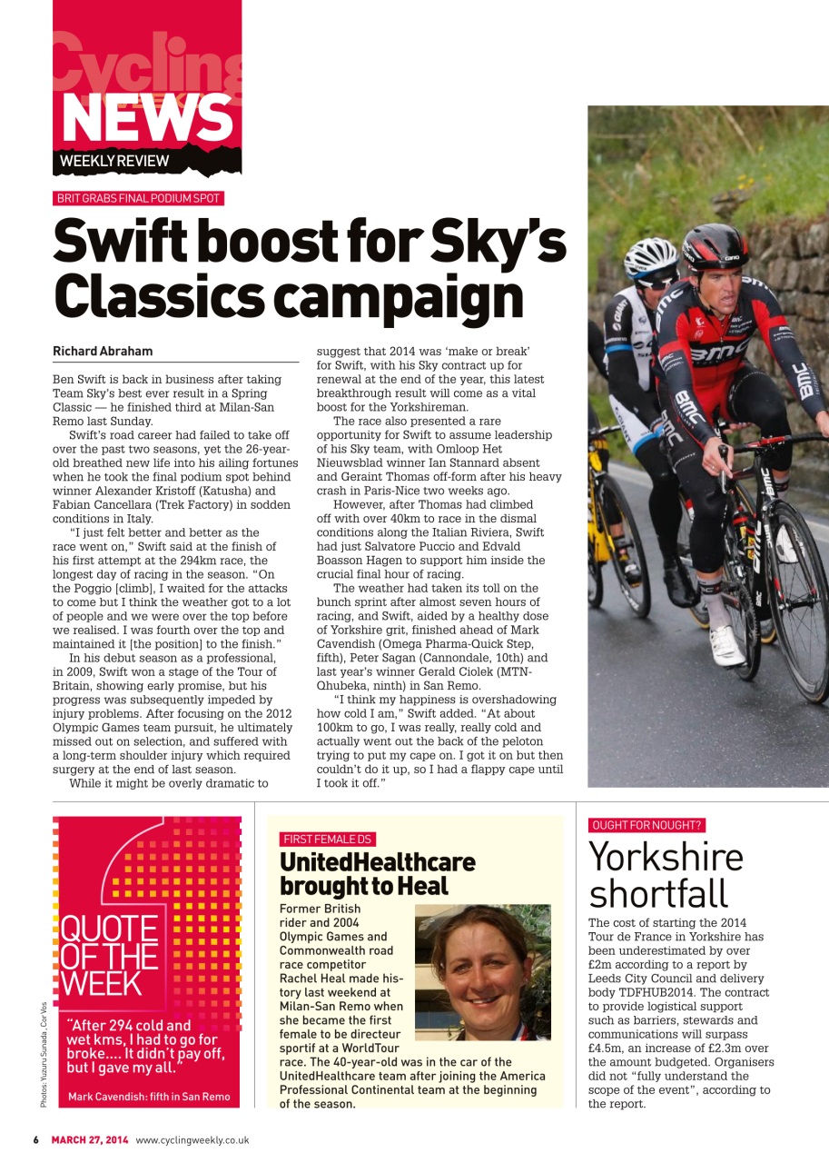 Cycling Weekly Preview Pages