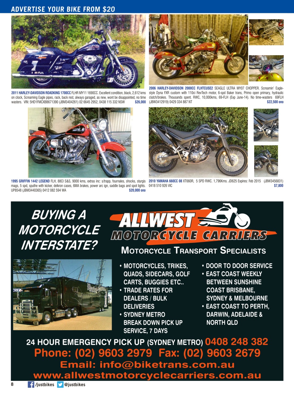 JUST BIKES Preview Pages