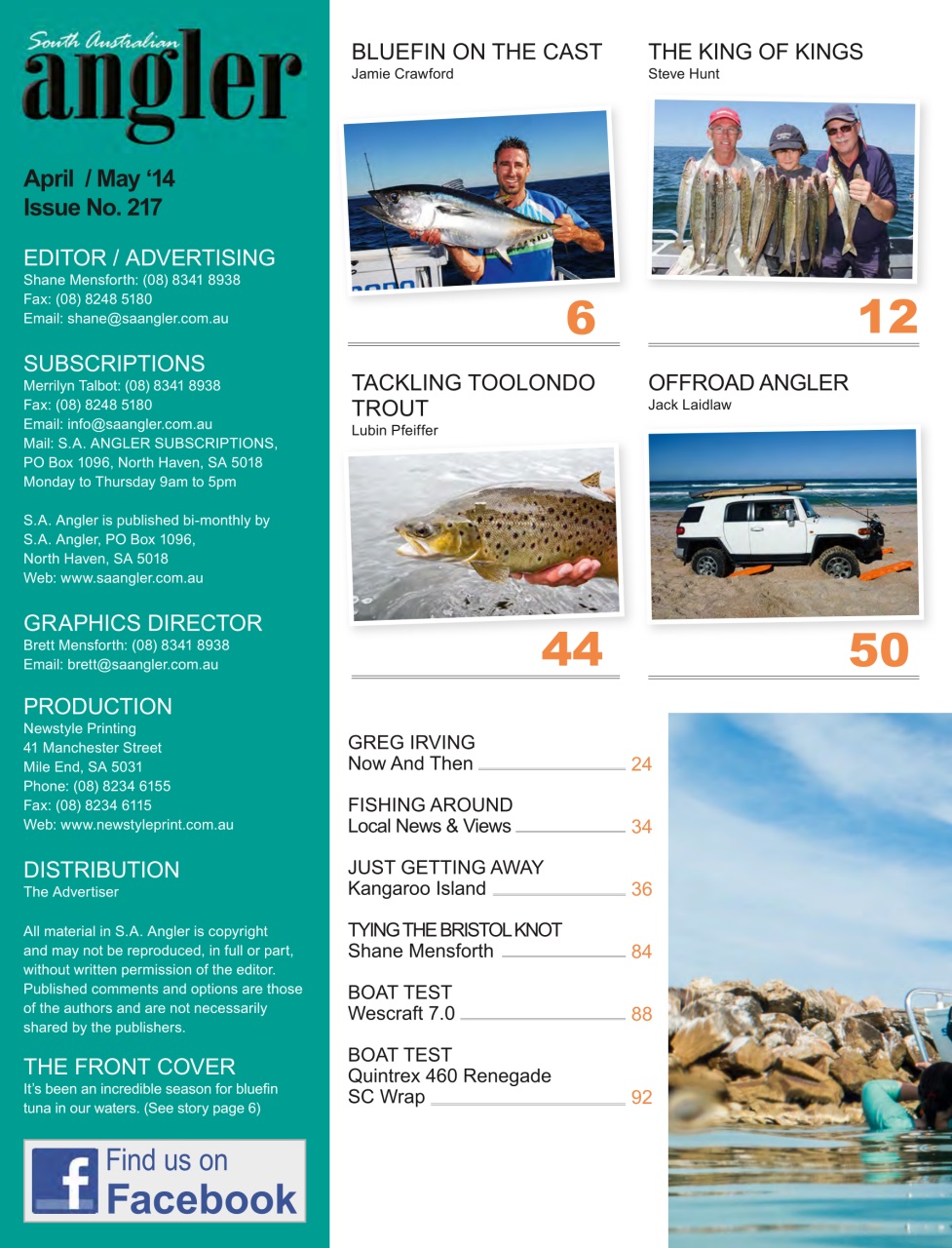 South Australian Angler Preview Pages