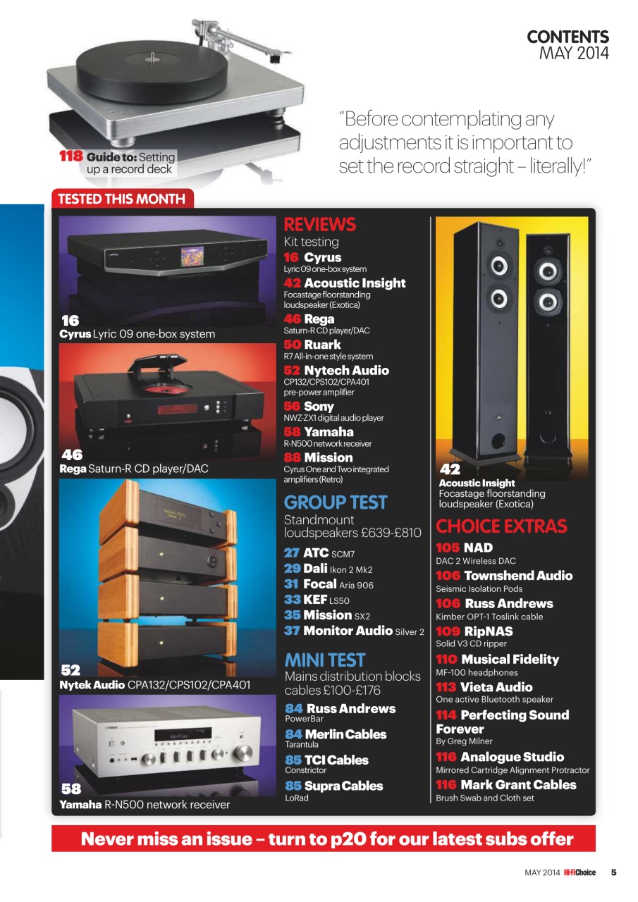 Hi-Fi Choice Preview Pages