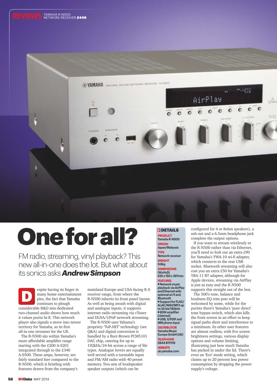 Hi-Fi Choice Preview Pages