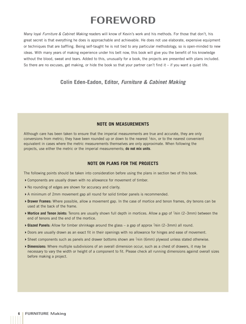 Furniture & Cabinetmaking Preview Pages