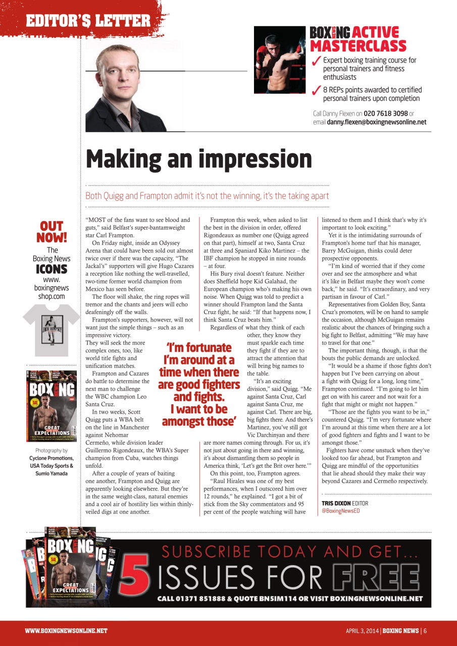 Boxing News Preview Pages