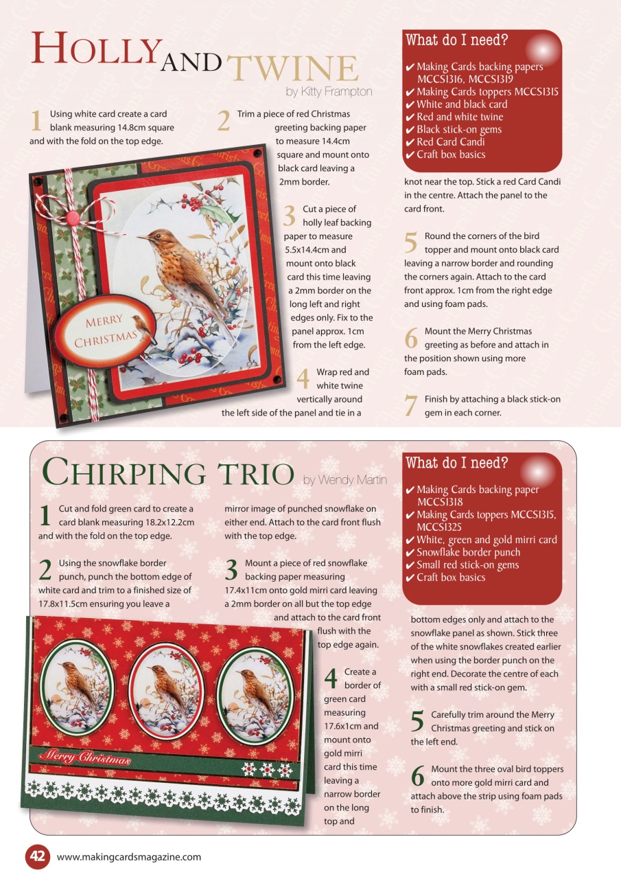 Making Cards & Papercraft Preview Pages