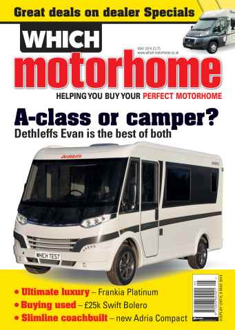 What Motorhome magazine issue A-Class or Camper: May 2014