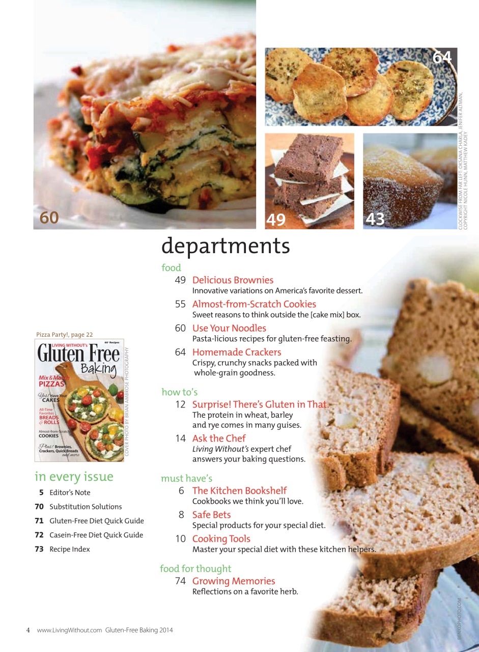 Gluten Free & More Preview Pages