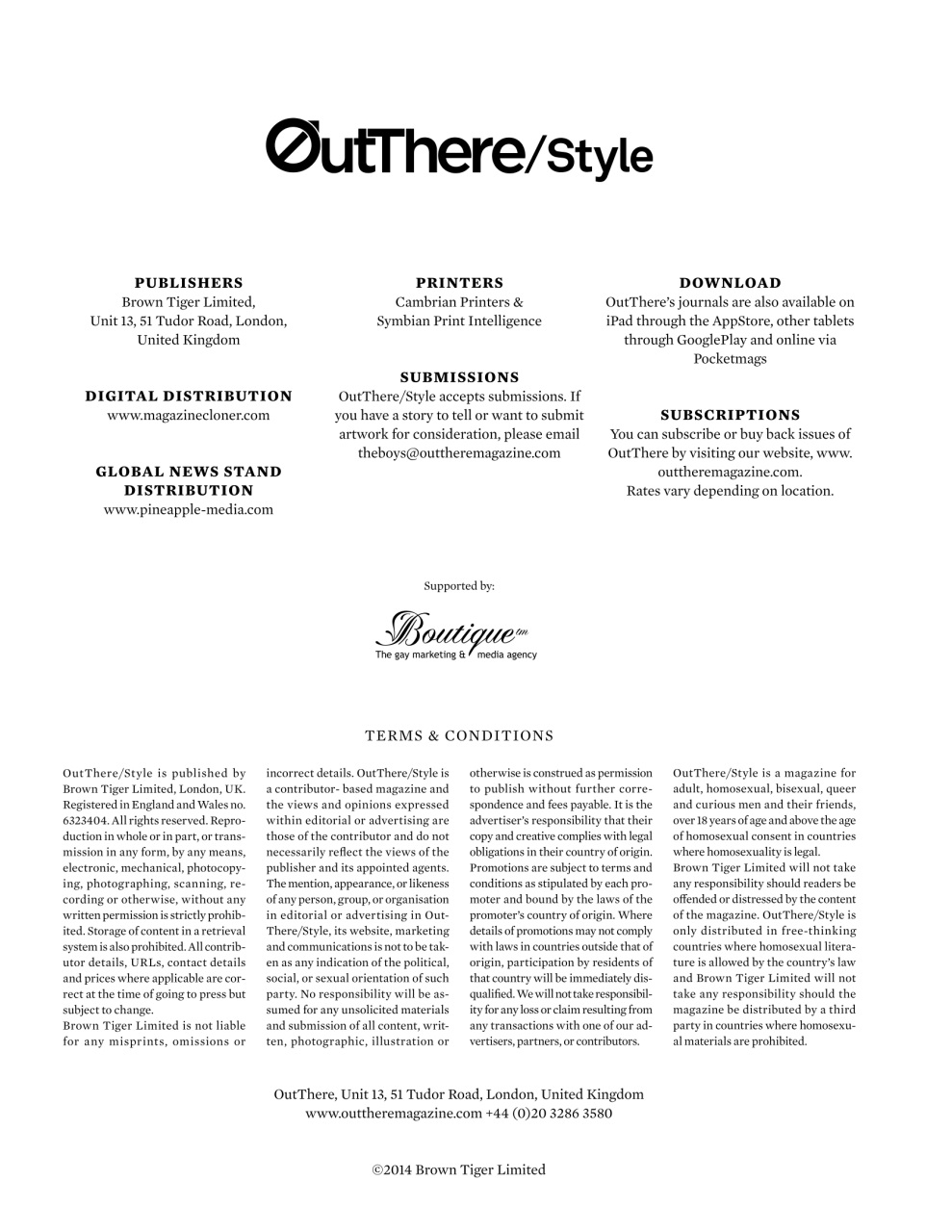 OutThere Preview Pages